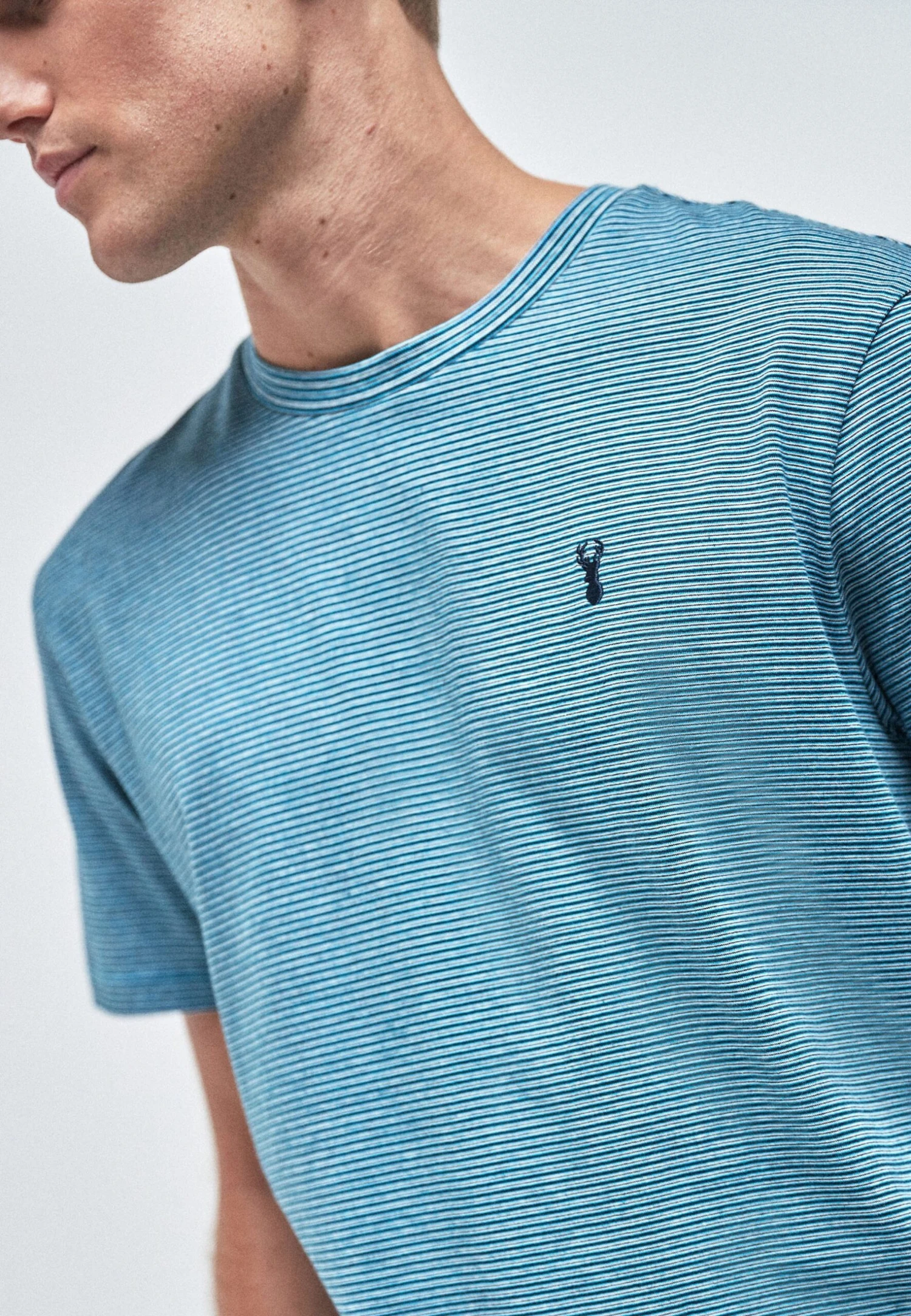 Next Fine Stripe Set - Pyjama - Blue - Afbeelding 5