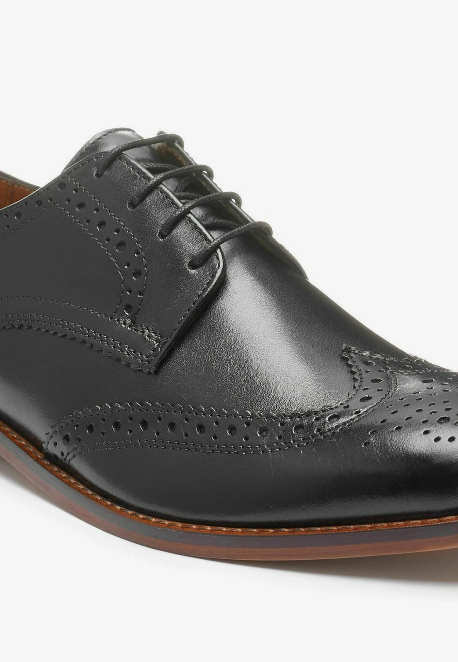 Next Contrast Brogues Wide Fit - Veterschoenen - Black - Afbeelding 2