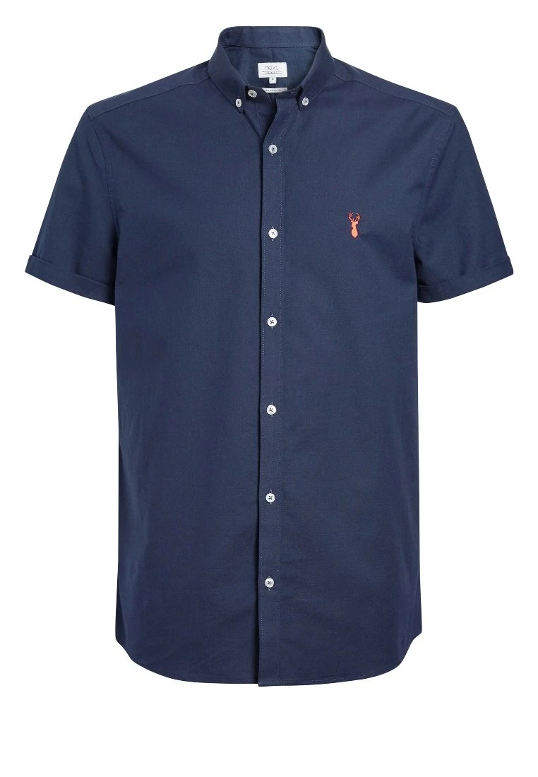 Next Short Sleeve Stretch Oxford - Overhemd - Blue - Afbeelding 3