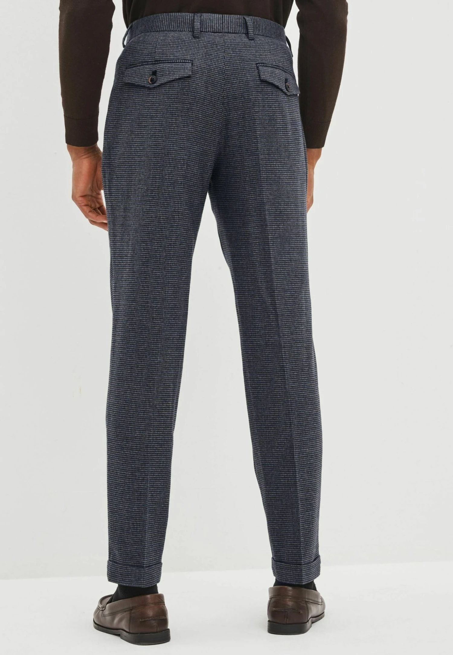 Next Check Heritage- Broek - Navy Blue Puppytooth - Afbeelding 2