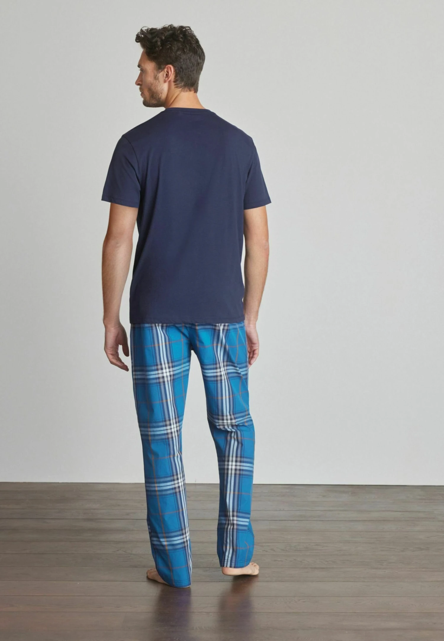 Next Lightweight CheckSet - Pyjama - Navy Blue - Afbeelding 4