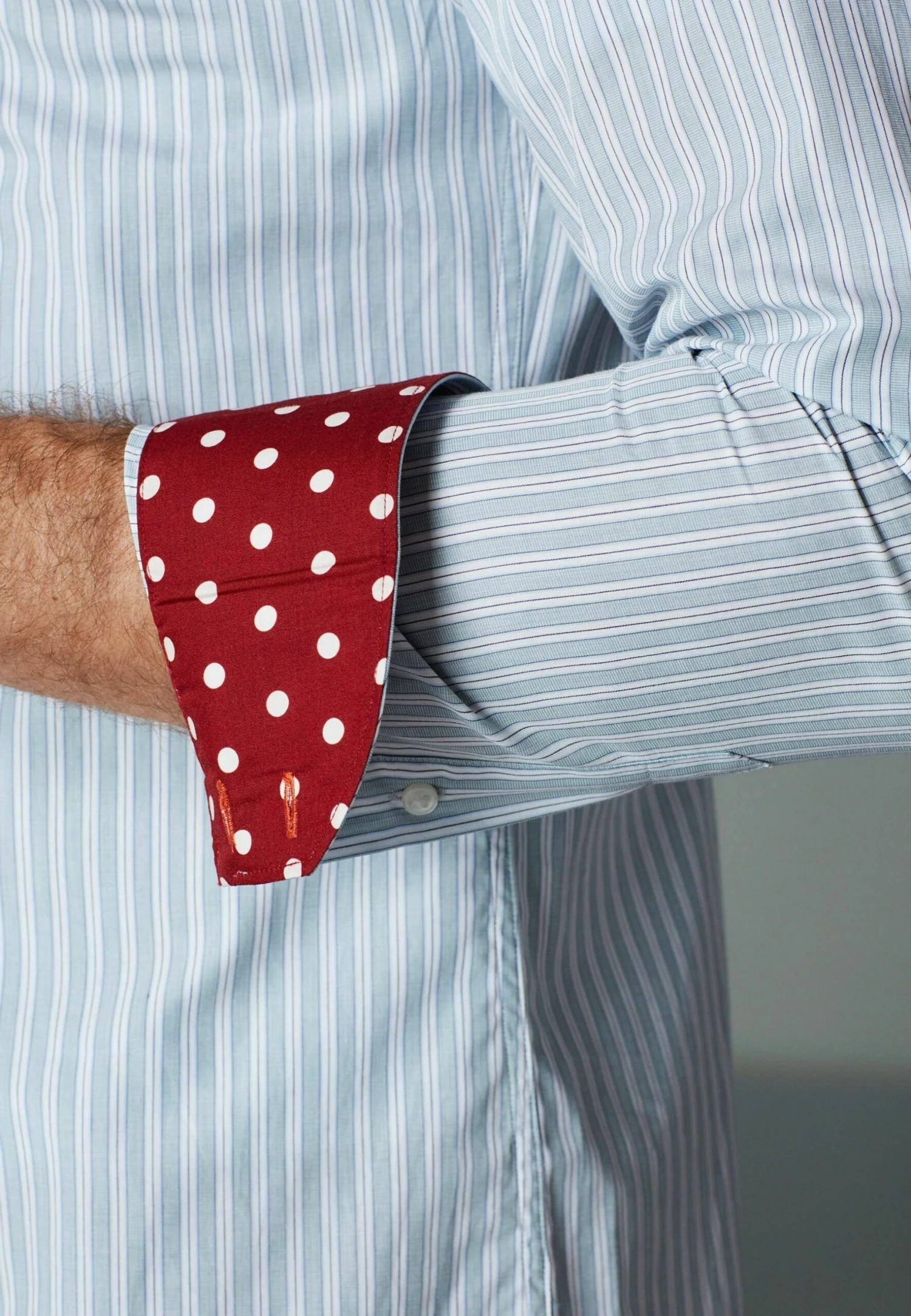 Next Signature Trimmed - Zakelijk Overhemd - Sage Green Stripe - Afbeelding 2