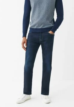 Next Motion Flex Stretch - Straight Leg Jeans - Blue Black Denim