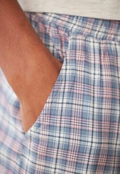 Next Set LightweightStandard - Pyjama - Cream Blue Supersoft