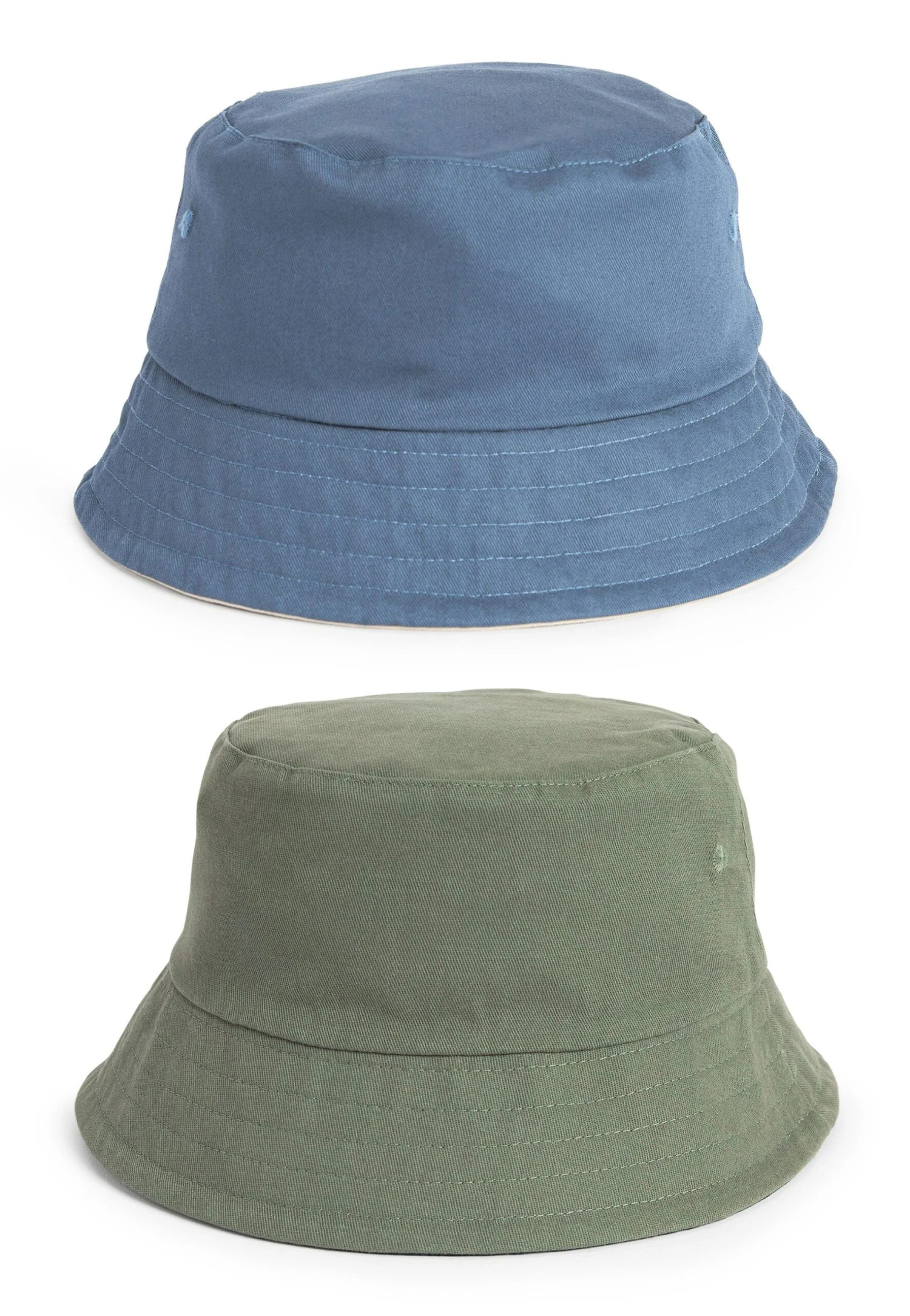 Next Reversible Bucket 2 Pack Standard - Hoed - Blue Khaki Green