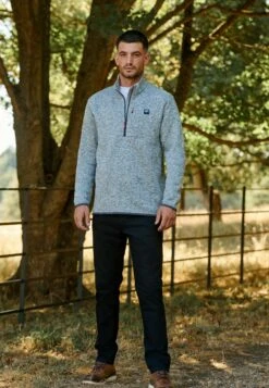 Next Duratrek Zip Neck - Trui - Grey