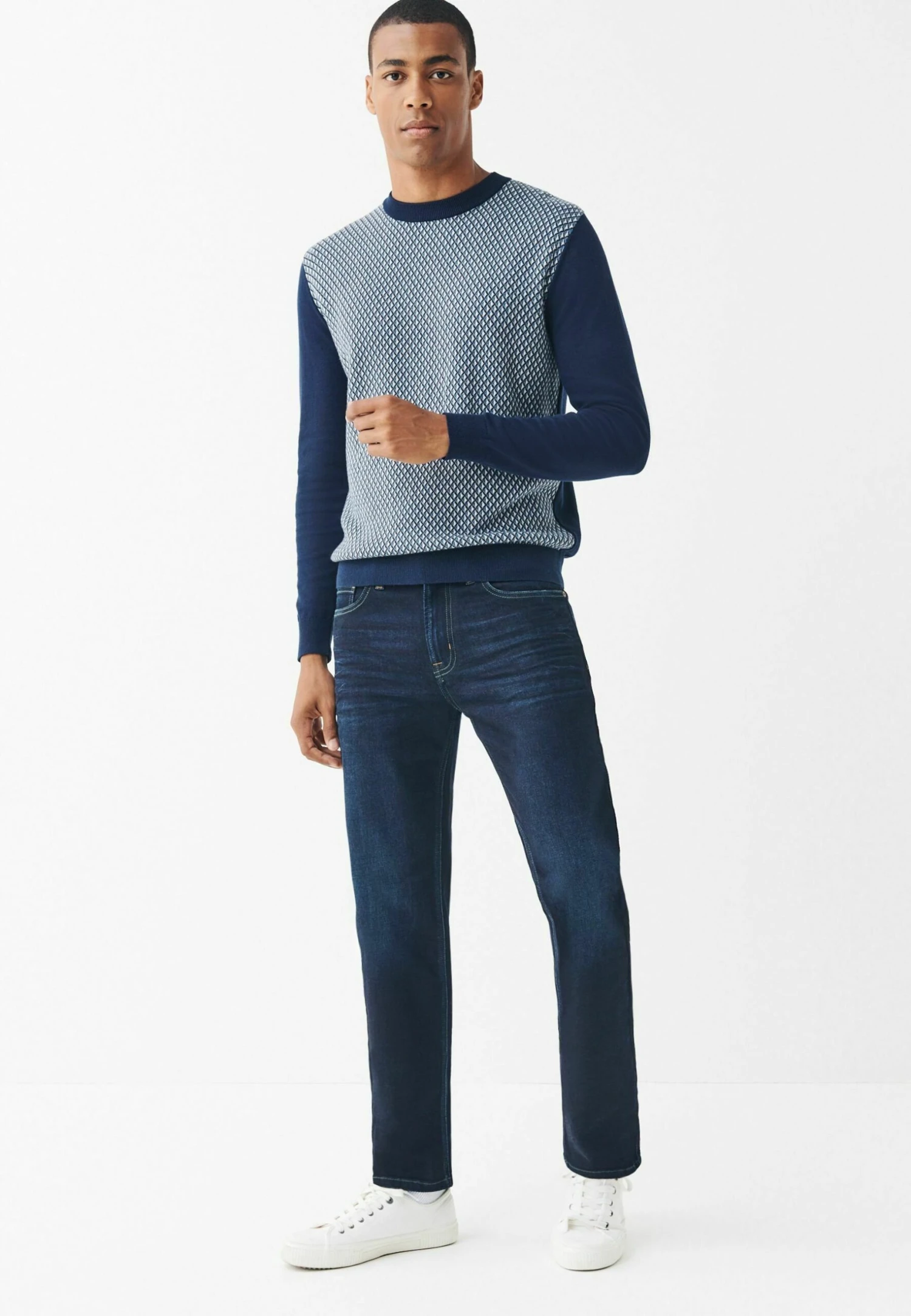 Next Motion Flex Stretch - Straight Leg Jeans - Blue Black Denim - Afbeelding 2
