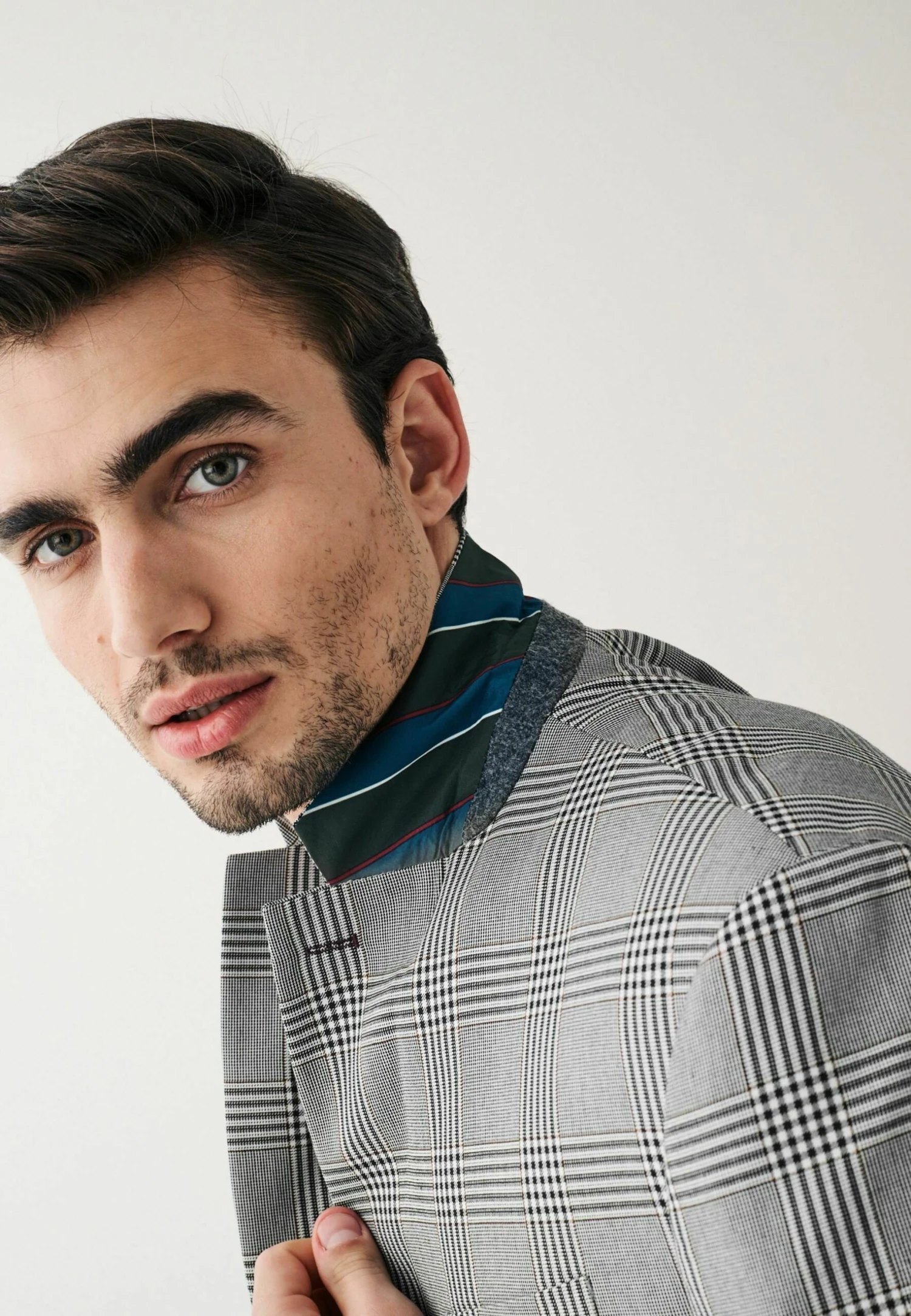 Next Relaxed Fit Check Standard - Colbert - Grey - Afbeelding 4