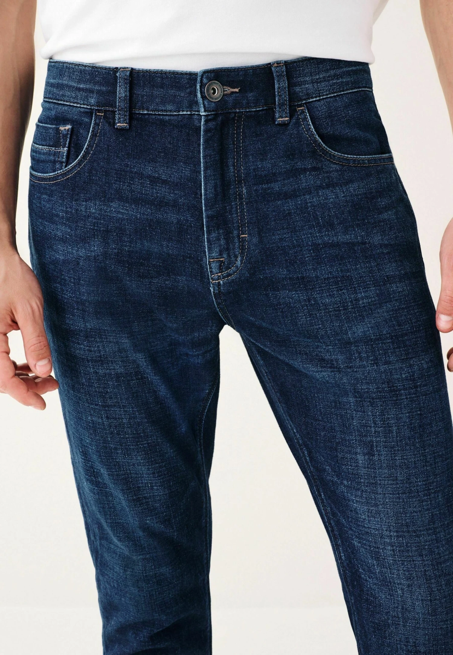 Next Lightweight Stretch- Slim Fit Jeans - Dark Blue - Afbeelding 3