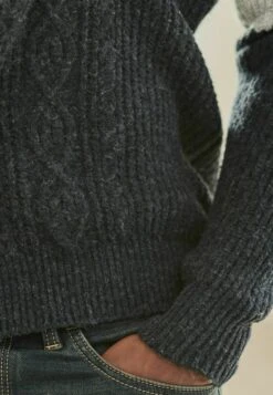 Next Colourblock Cable Standard - Trui - Blue