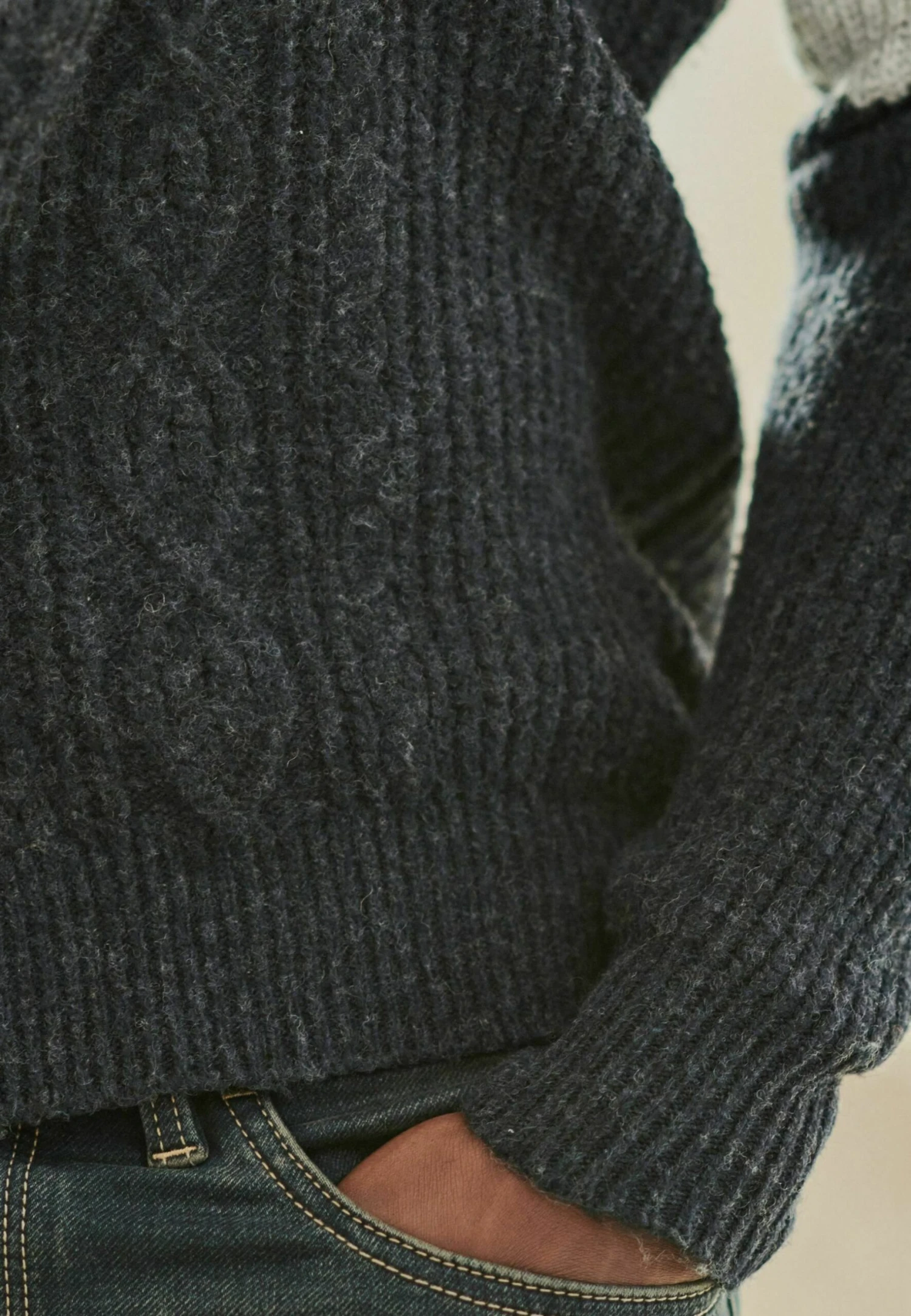 Next Colourblock Cable Standard - Trui - Blue