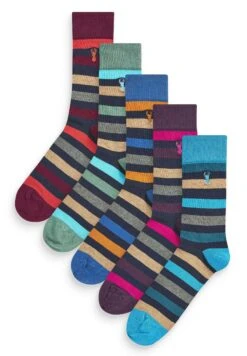 Next Stripe Five Pack - Sokken - Navy Blue Rugby