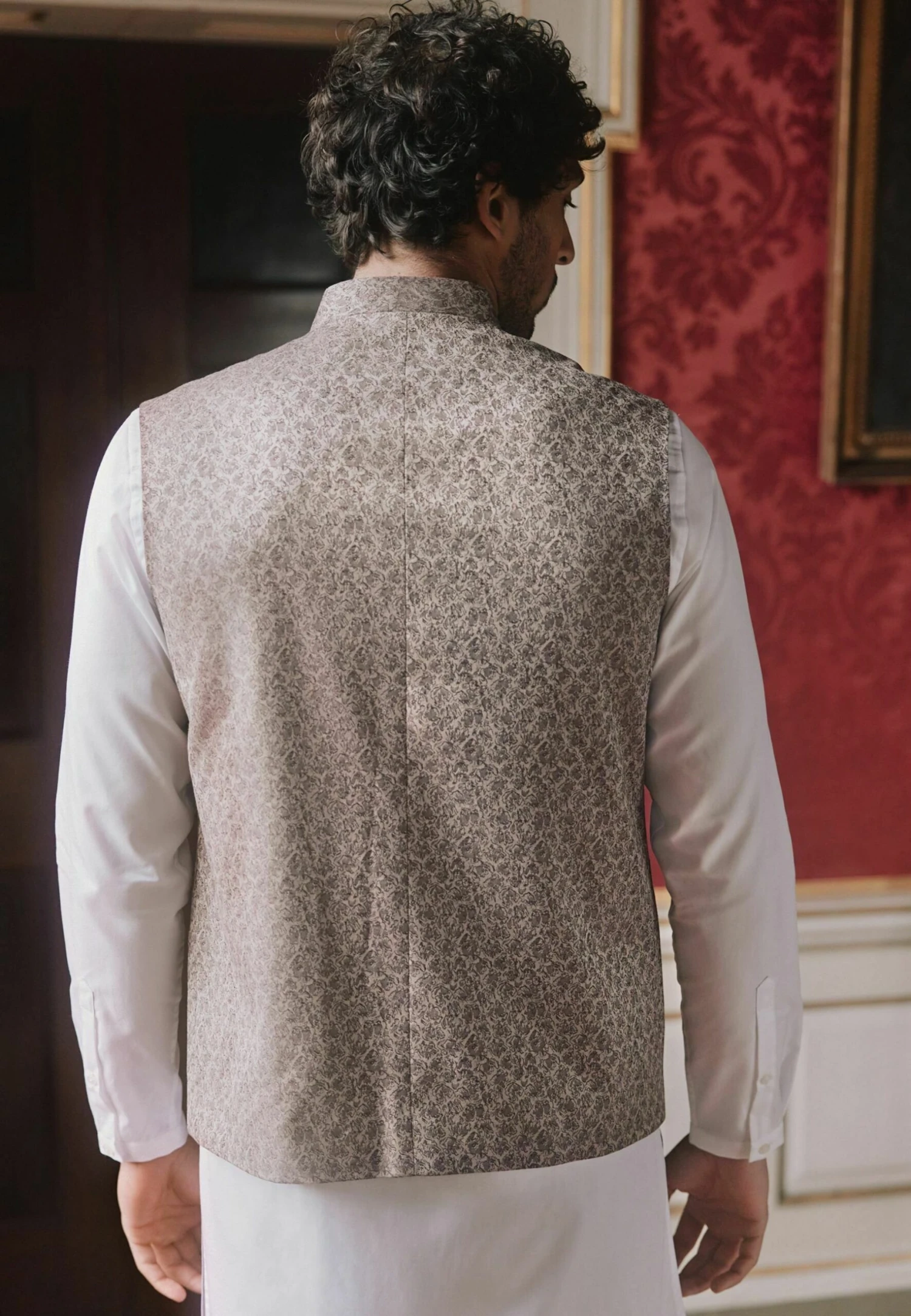 Next Nehru Collar - Bodywarmer - Gold - Afbeelding 2