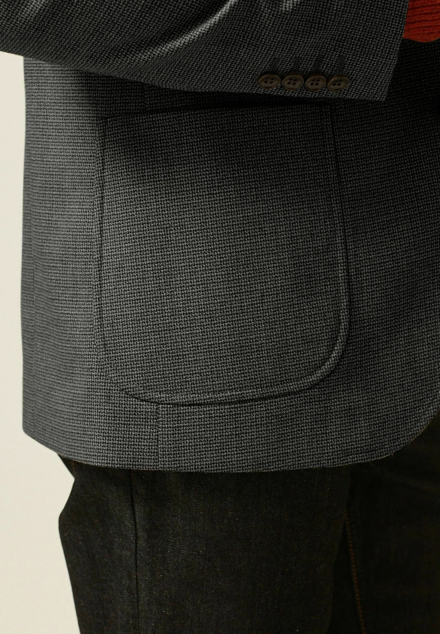Next Textured- Blazer - Grey - Afbeelding 5