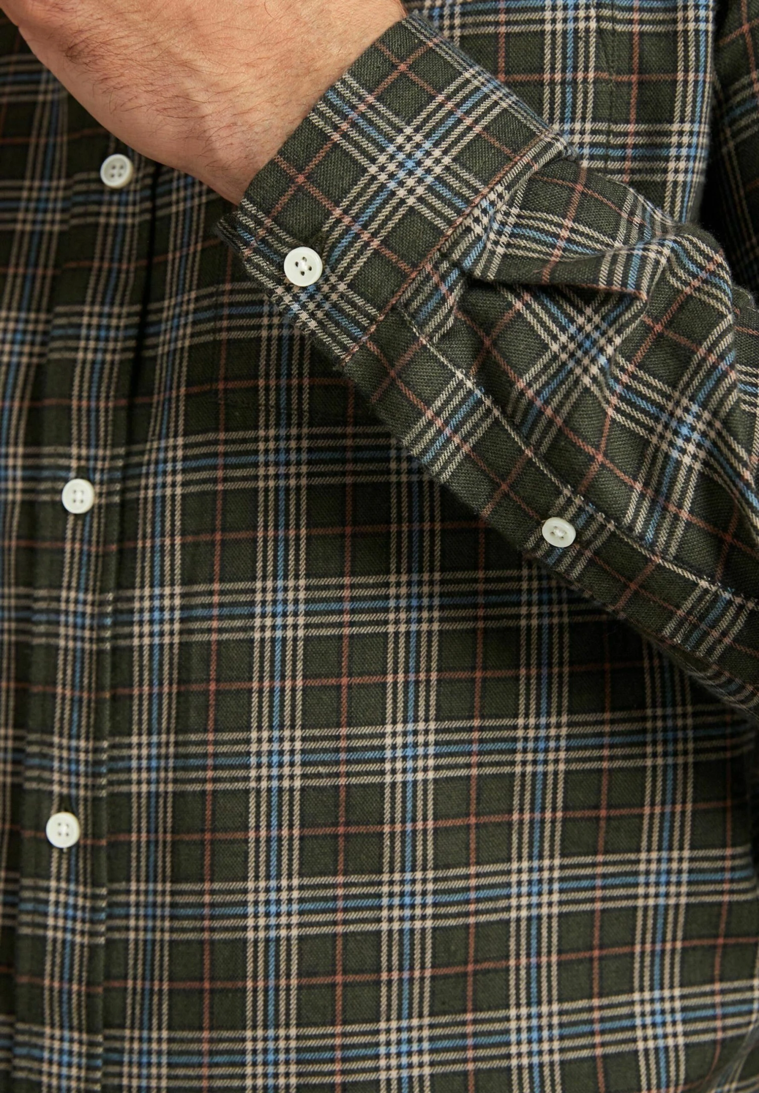 Next Brushed - Overhemd - Green