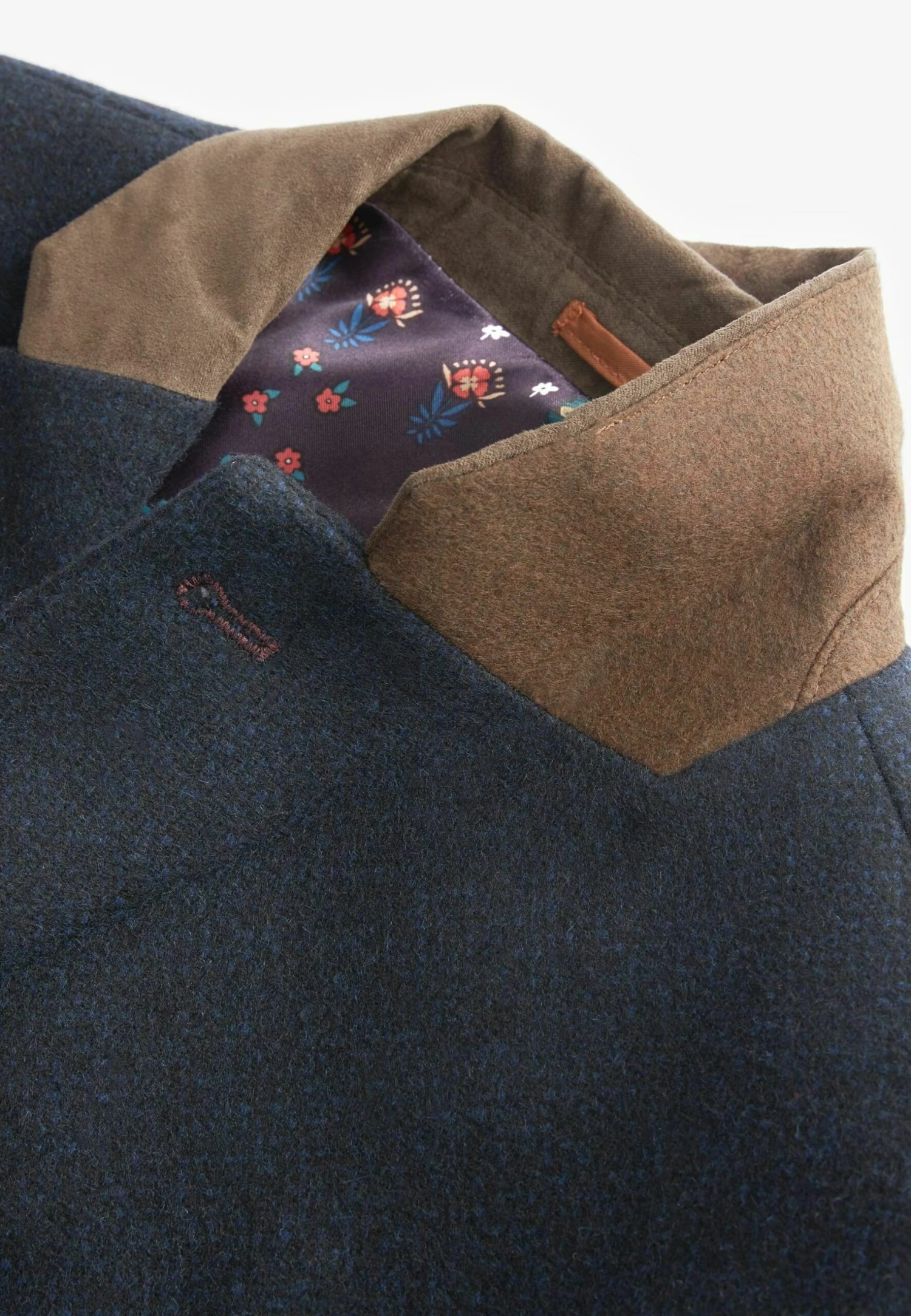 Next Trimmed Epsom- Halflange Jas - Navy Blue - Afbeelding 10