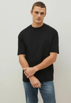Next Essential Crew Neck - T-Shirt Basic - Black
