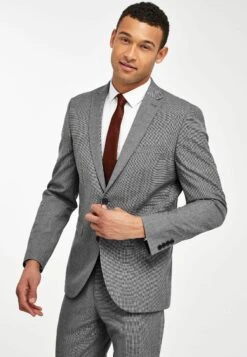 Next Mix Textured Tailored Fit - Colbert - Light Grey