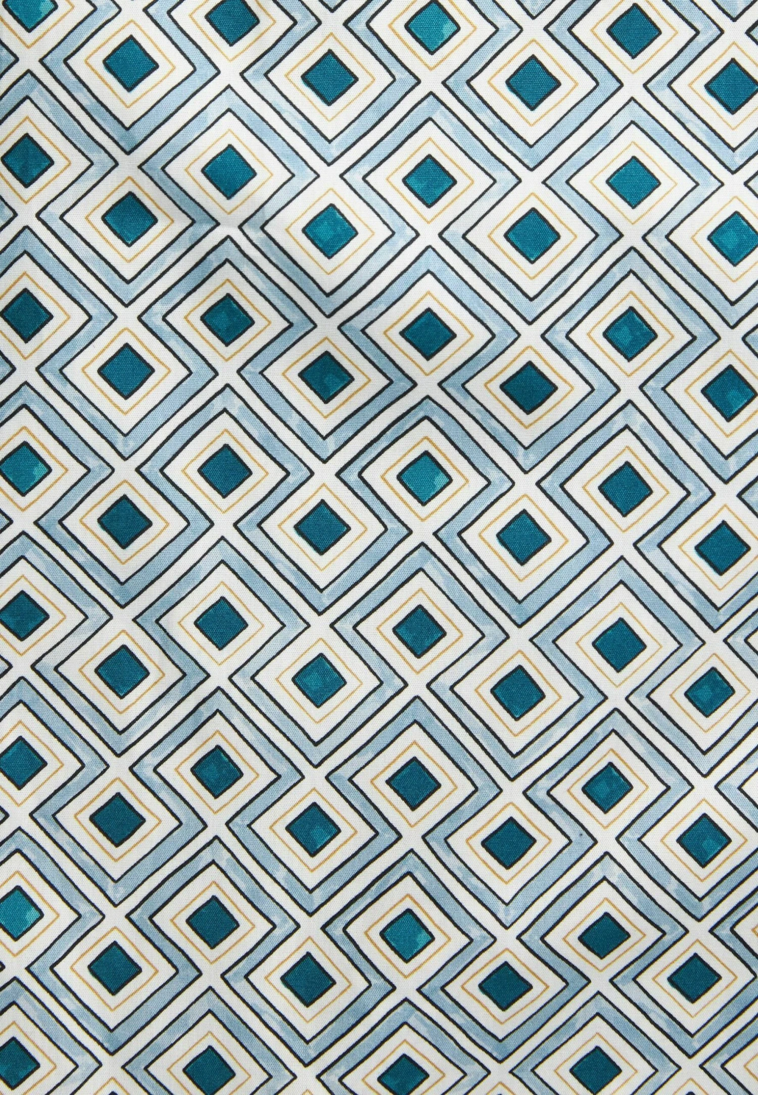 Next Printed Trimmed - Overhemd - Blue Yellow Geometric - Afbeelding 6