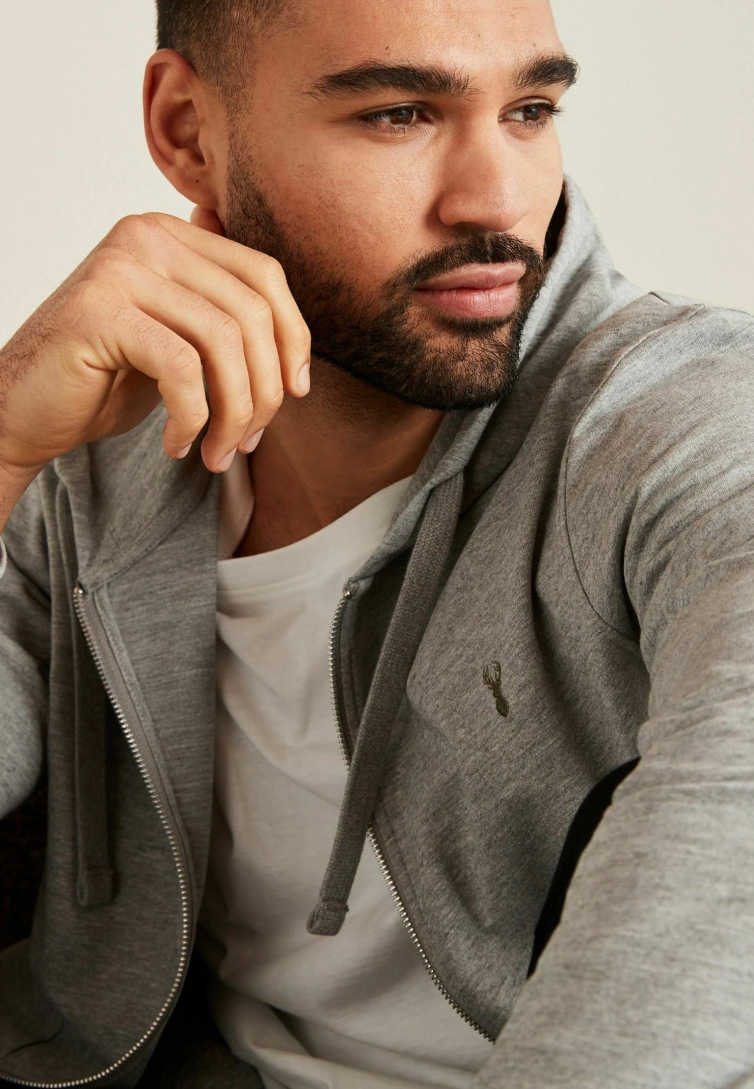 Next Lightweight - Sweater Met Rits - Grey - Afbeelding 3