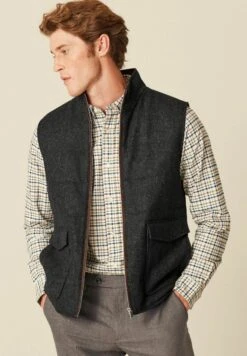 Next Quilted Standard - Bodywarmer - Charcoal Grey