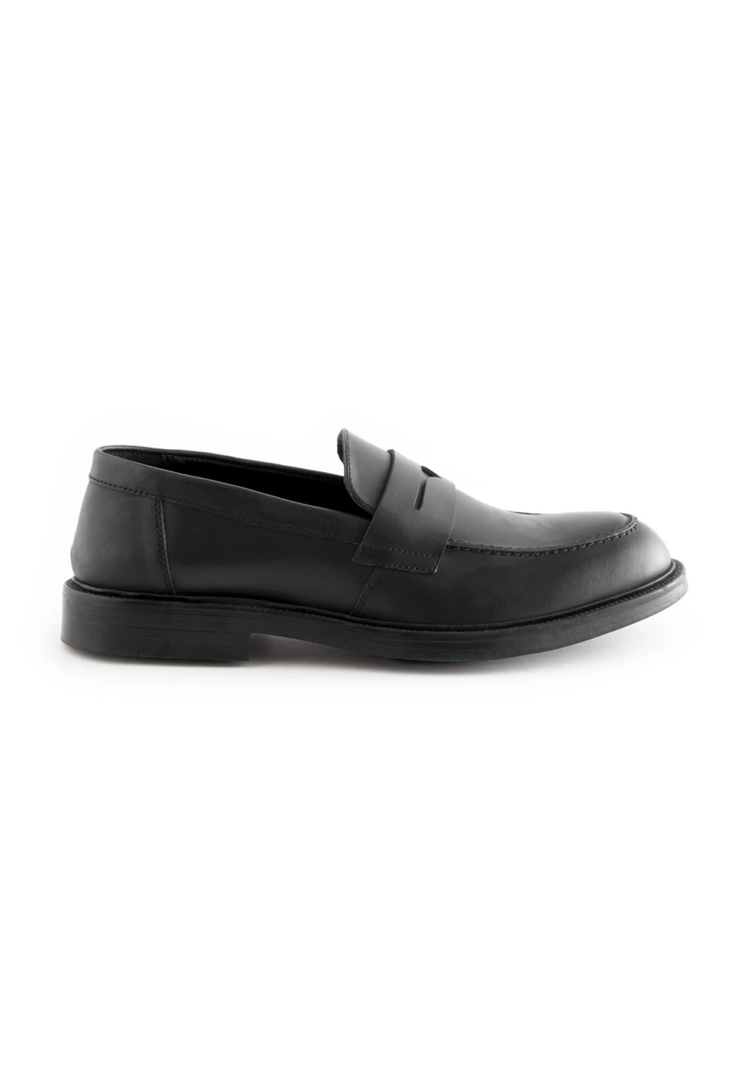 Next Chunky Penny Loafers Standard - Instappers - Black