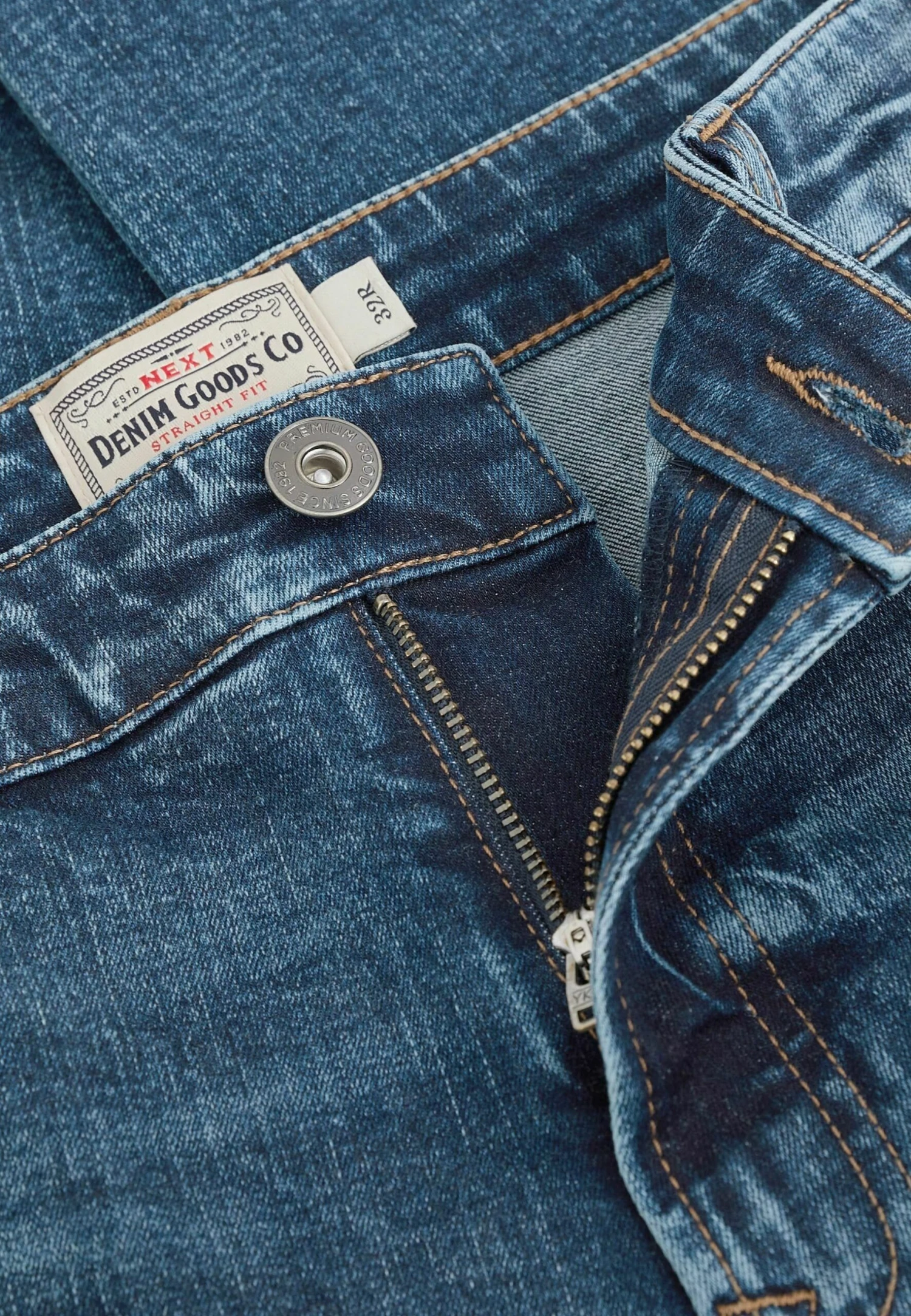 Next Essential Stretch - Straight Leg Jeans - Blue - Afbeelding 6