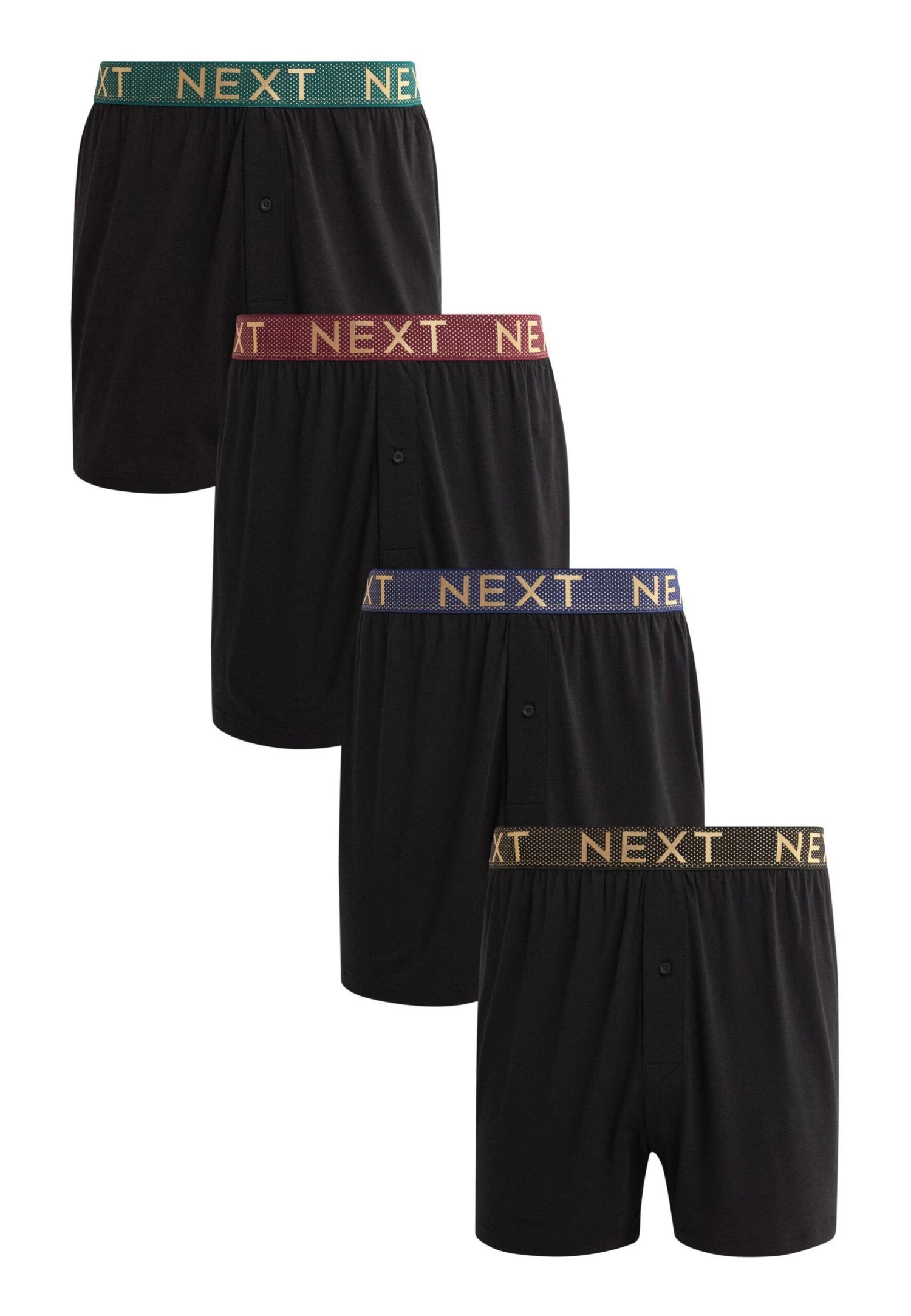 Next Signature4 Pack Standard - Boxershort - Signature Black Metallic Spot Waistband - Afbeelding 3
