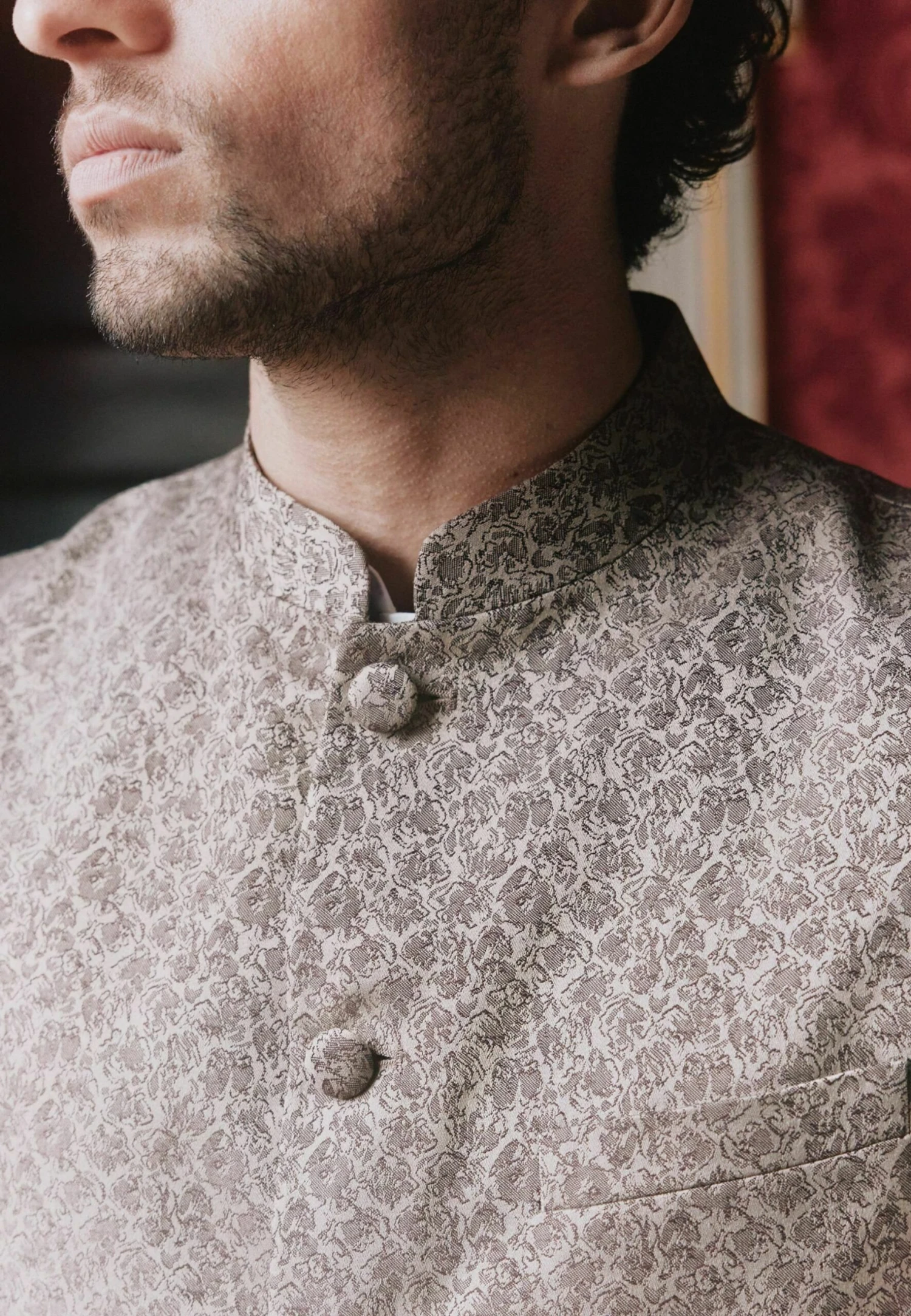 Next Nehru Collar - Bodywarmer - Gold - Afbeelding 3