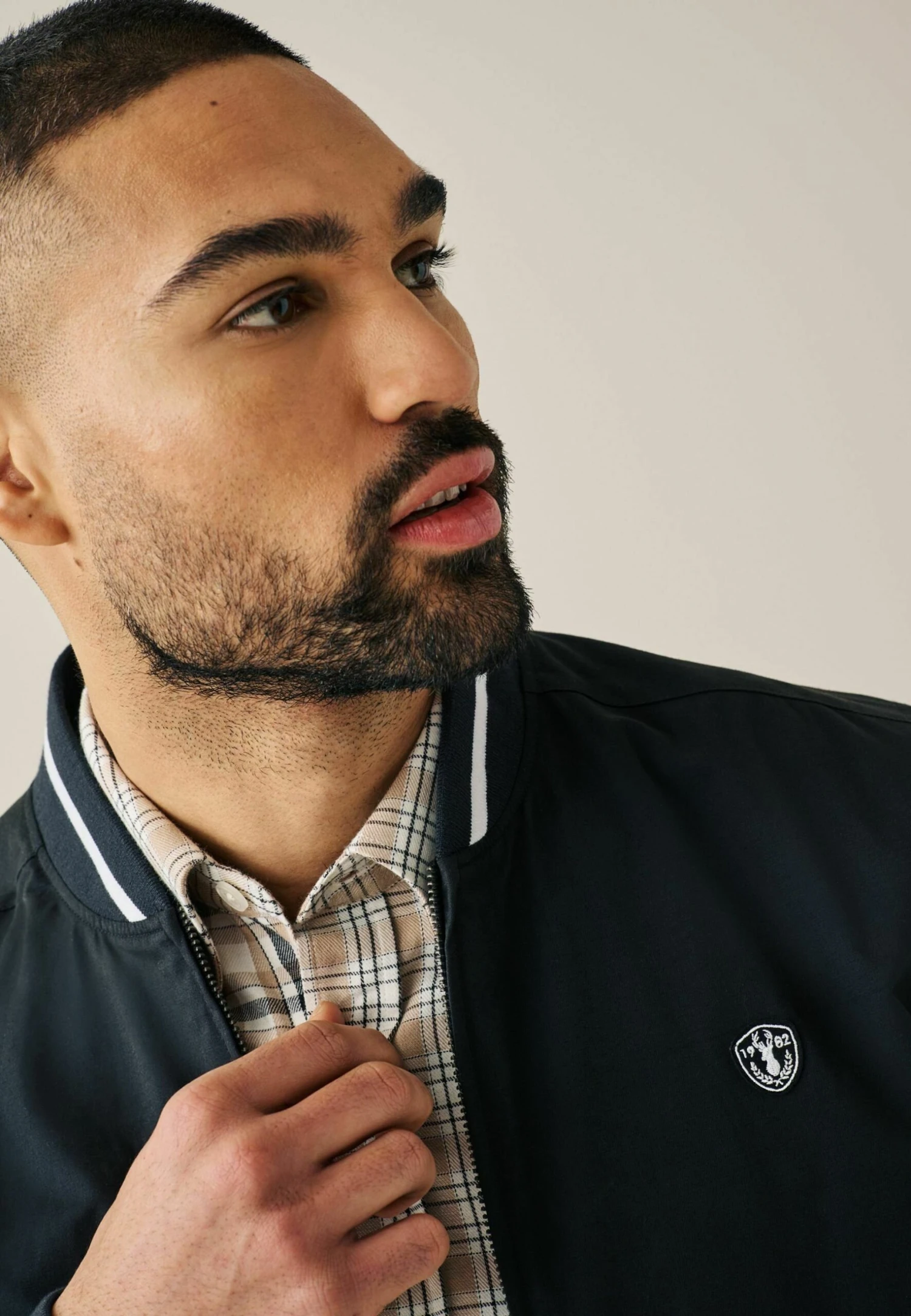 Next Tipped Neck Standard - Bomberjacks - Navy Blue - Afbeelding 3