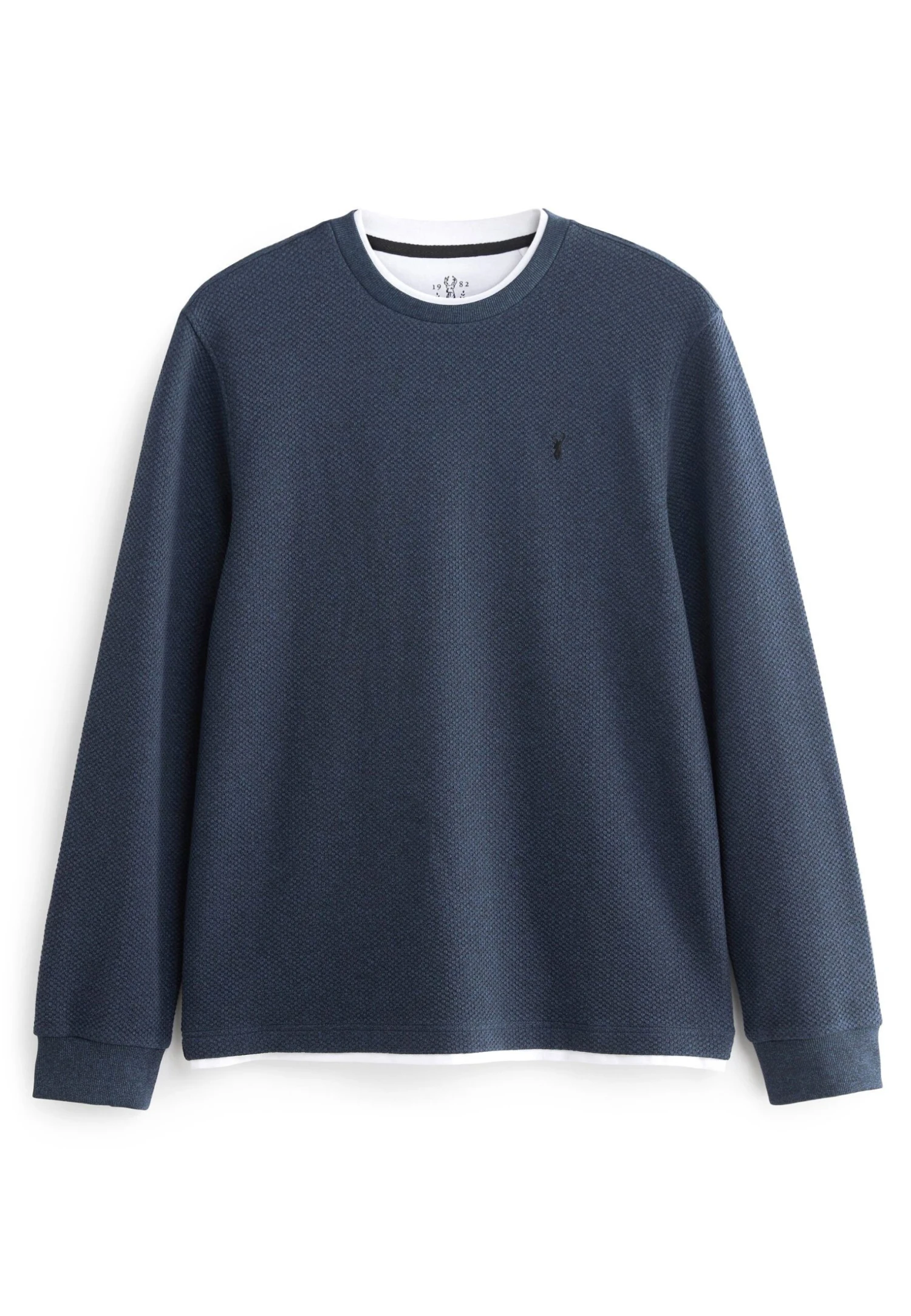 Next Long Sleeve Mock Crew Standard - Trui - Navy Blue - Afbeelding 5