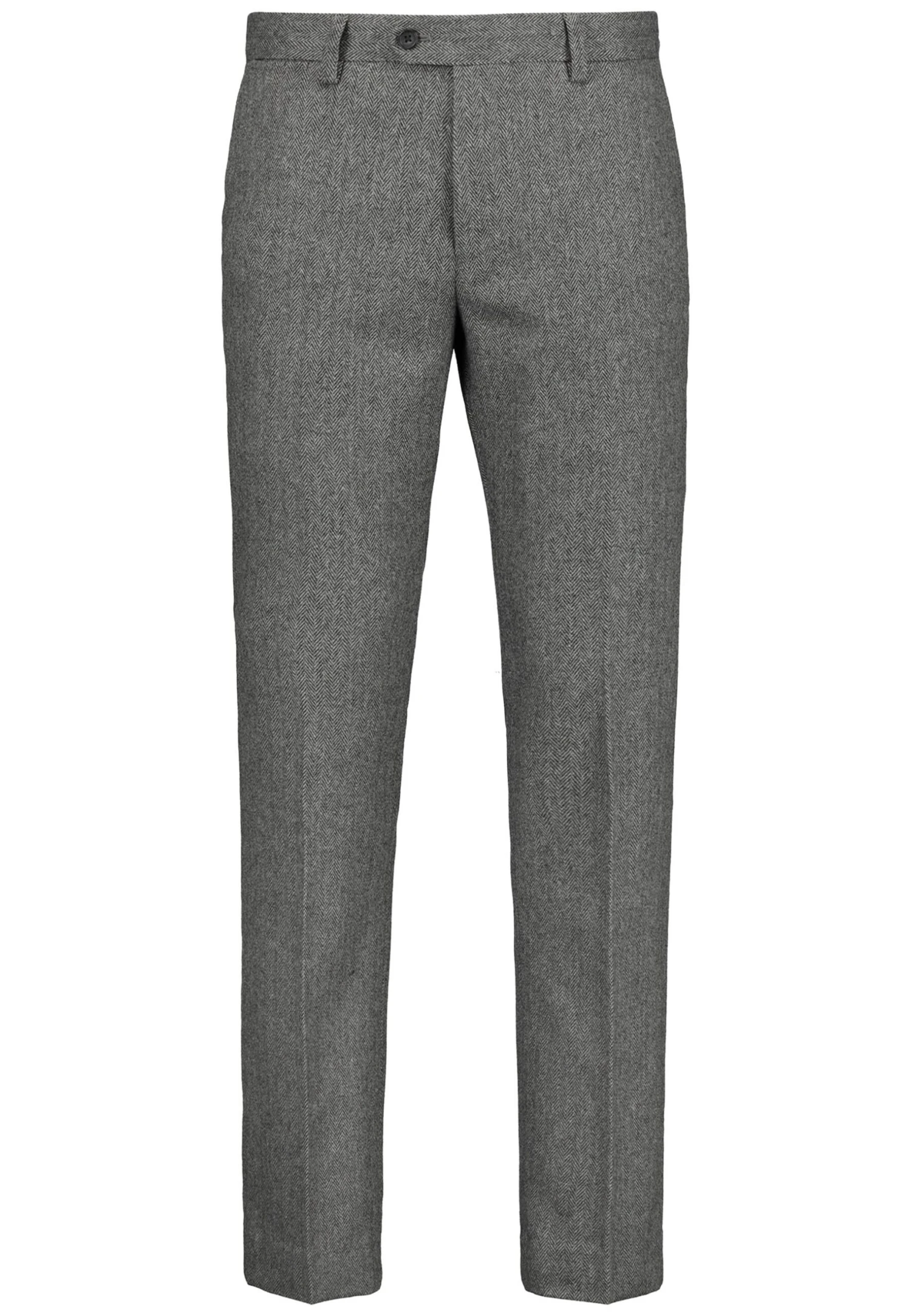 Next Tailored Fit Herringbone- Broek - Grey - Afbeelding 4