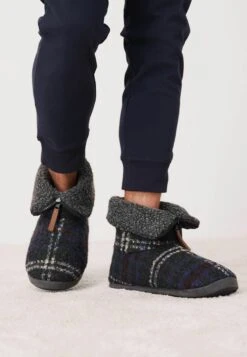 Next Zip Standard - Pantoffels - Dark Grey Check