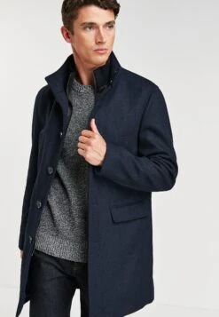 Next Funnel Neck - Halflange Jas - Blue