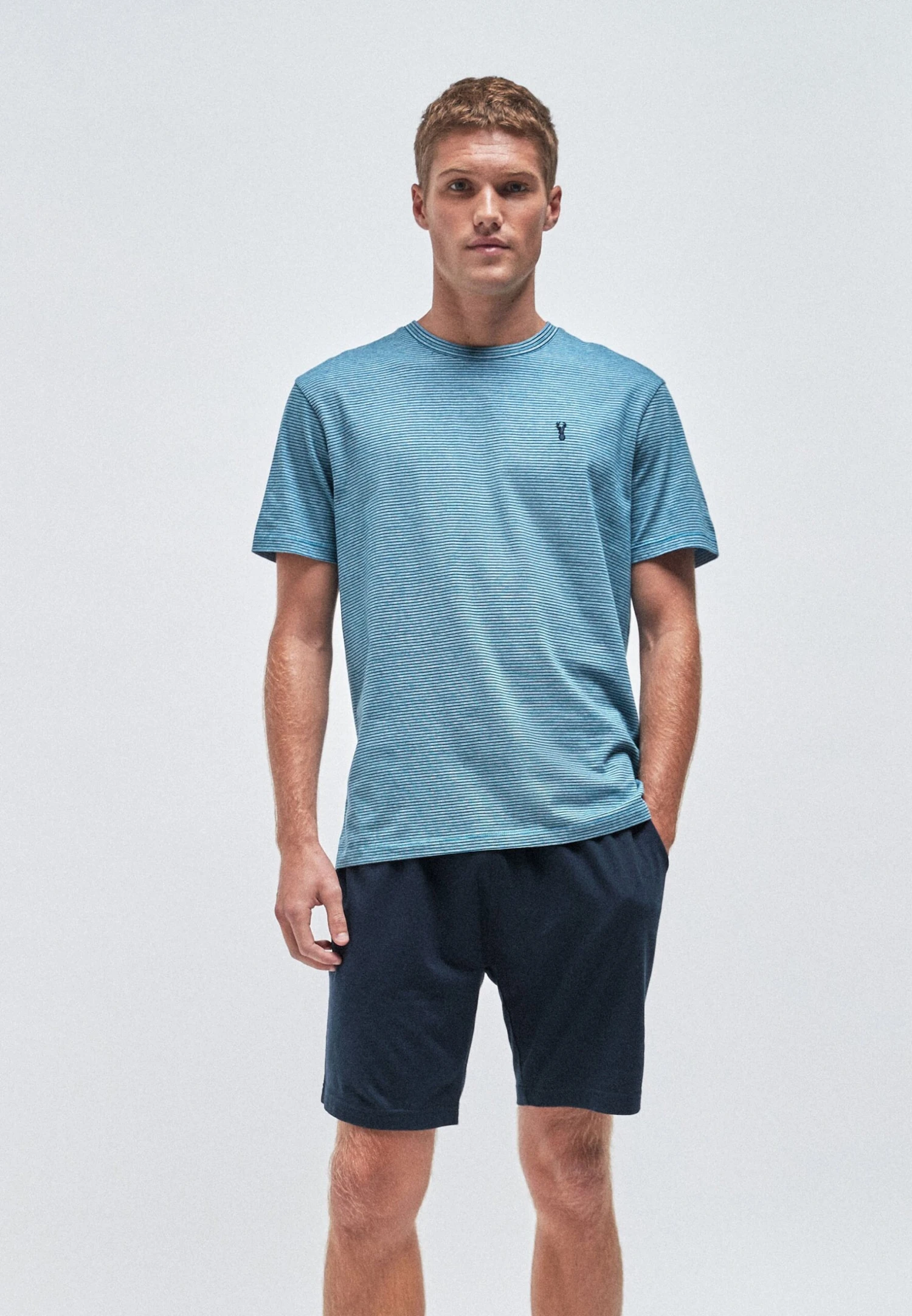 Next Fine Stripe Set - Pyjama - Blue - Afbeelding 2