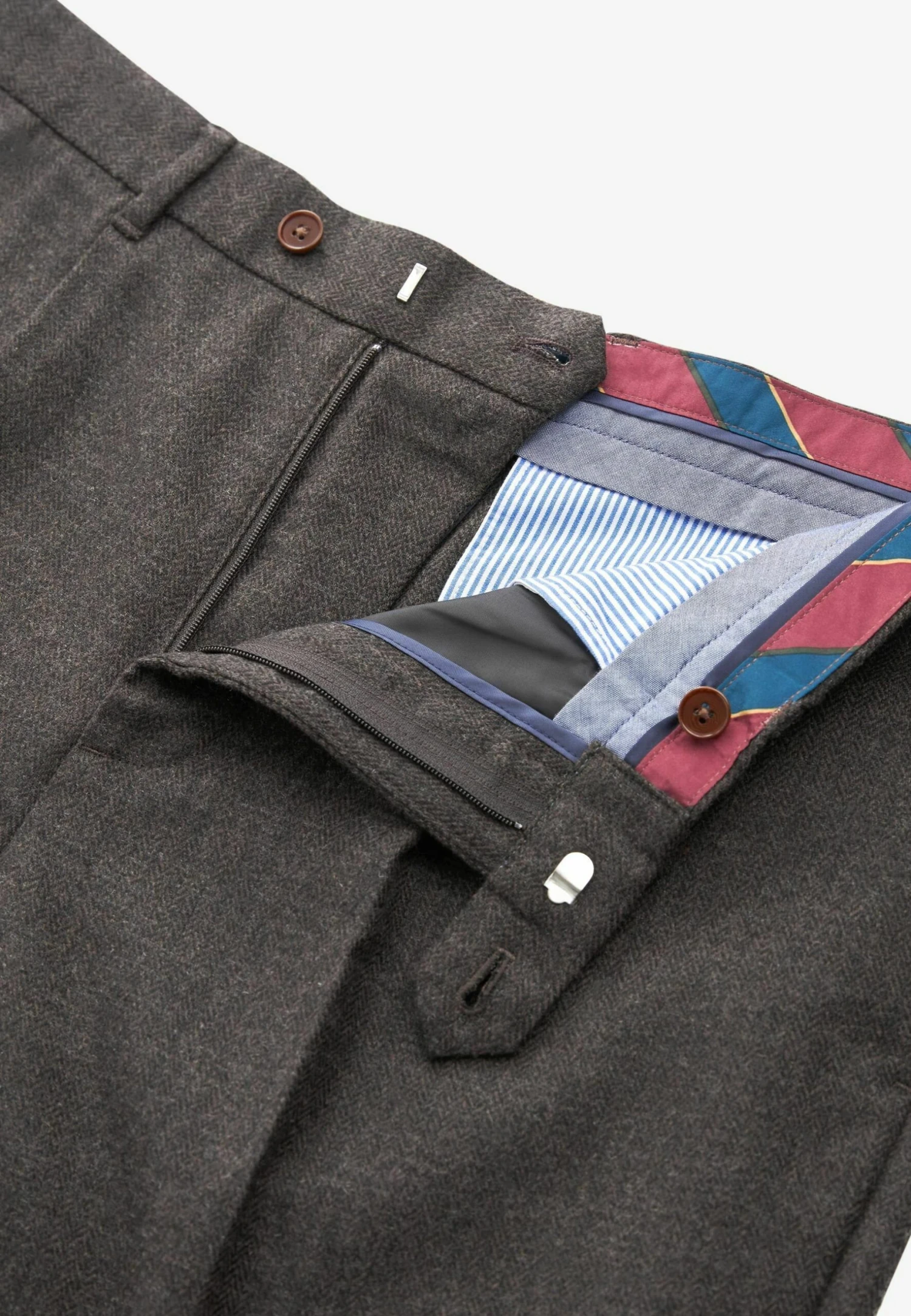 Next Pleated Nova Fides Formal Tapered Fi - Broek - Brown - Afbeelding 6