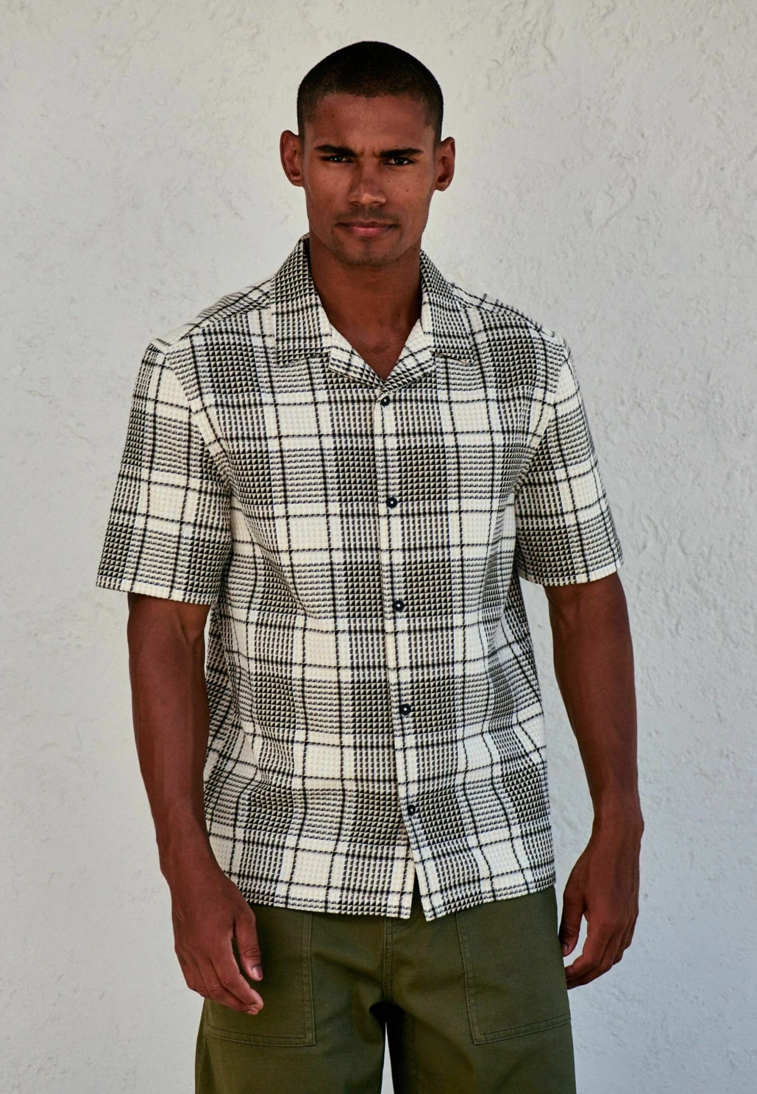 Next Textured Check Standard - Overhemd - Monochrome - Afbeelding 2