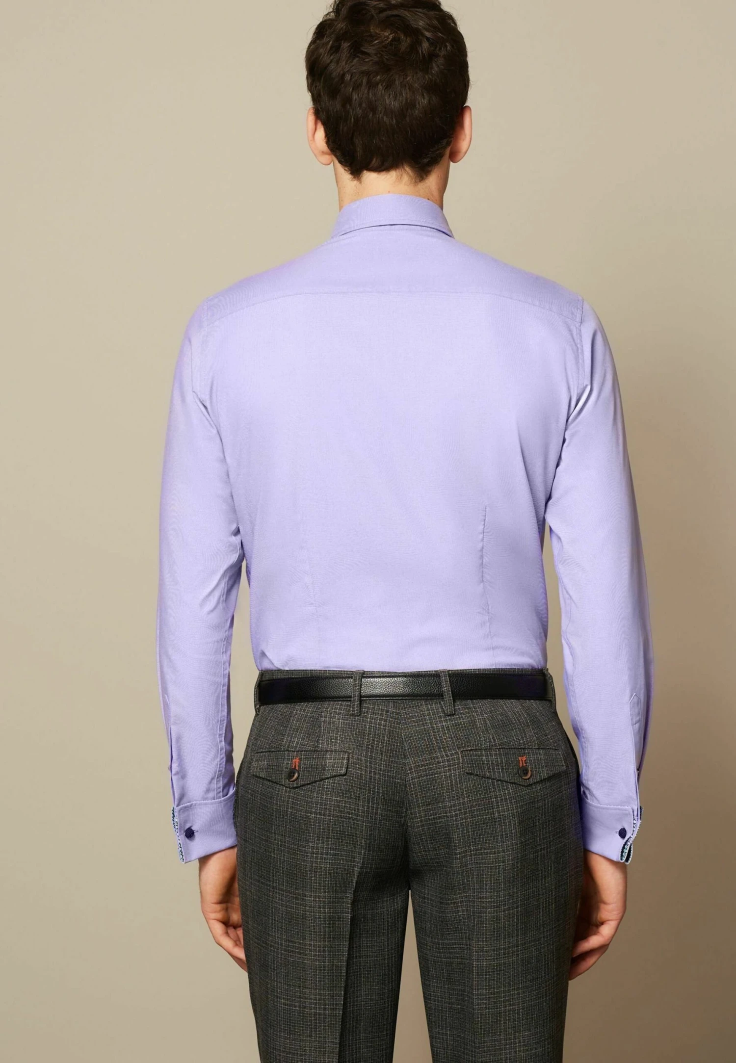 Next Slim Fit Double Cuff - Overhemd - Lilac Purple Blue Navy Floral - Afbeelding 2