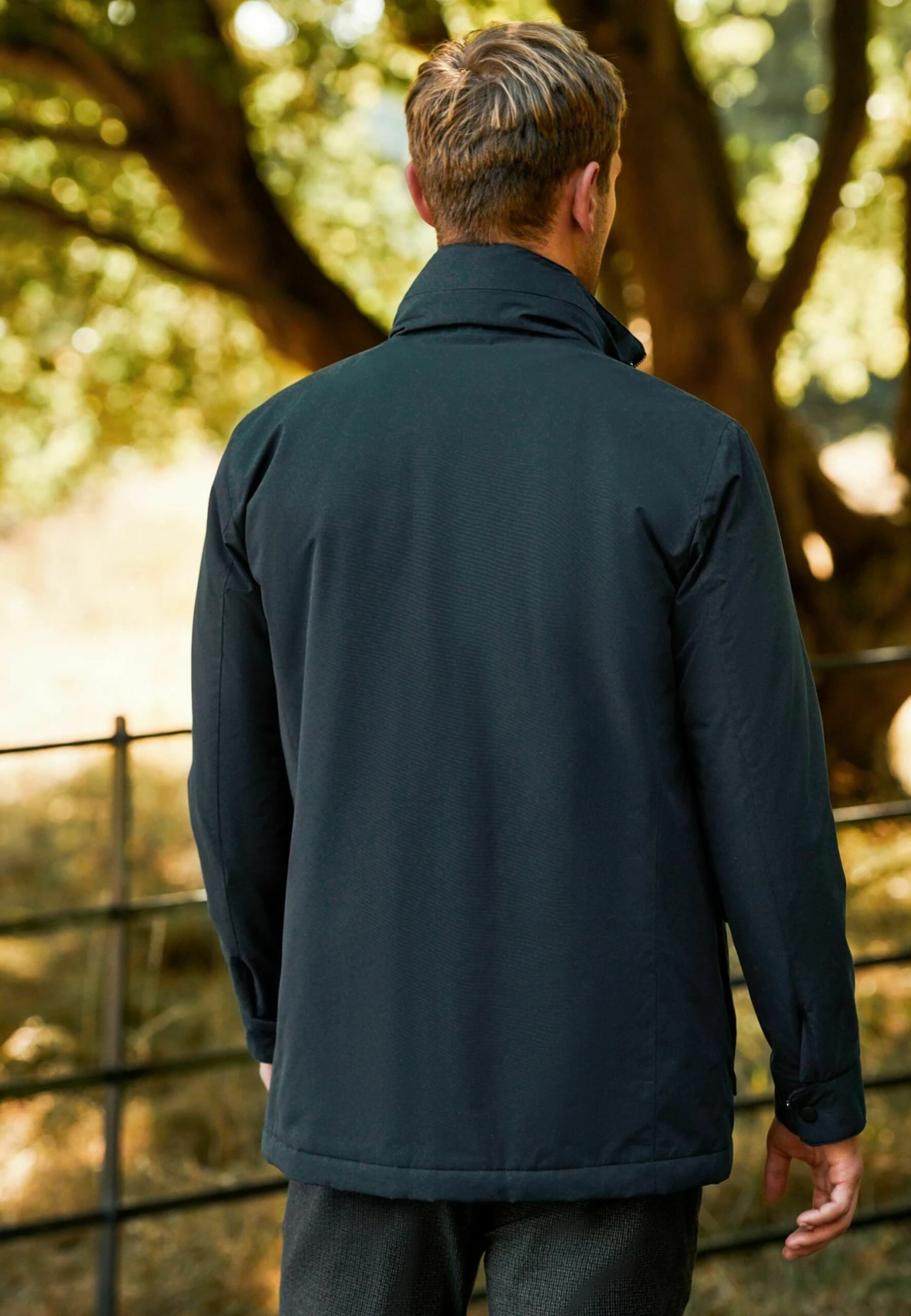 Next Four Pocket Funnel Neck Standard - Parka - Navy Blue - Afbeelding 2