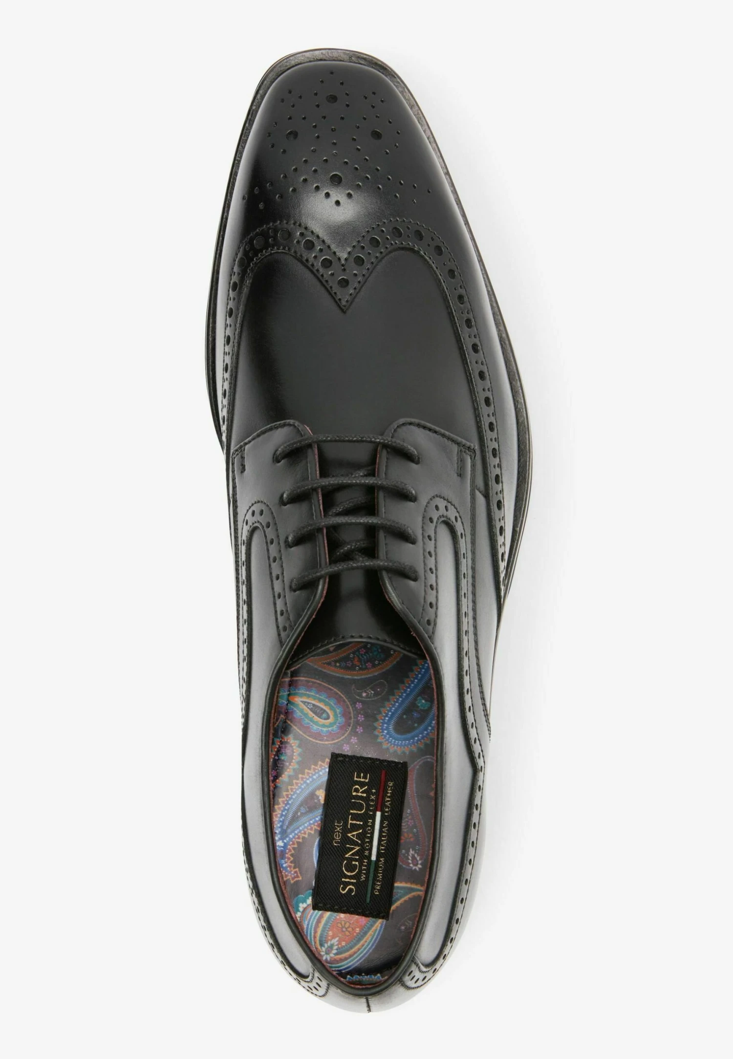 Next Signature Italian Piped Edge Brogues Standard - Veterschoenen - Black - Afbeelding 5