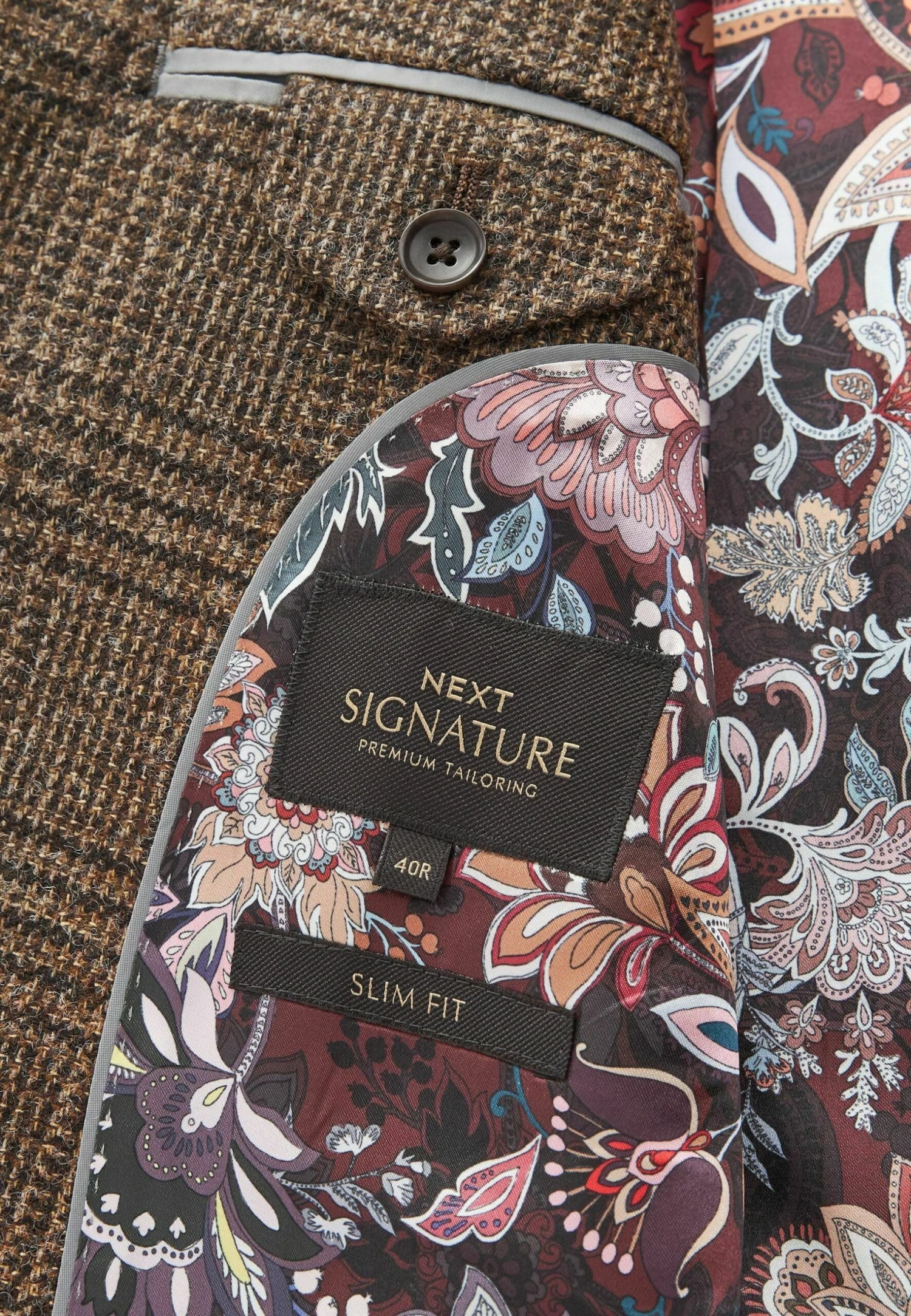 Next Signature Moons British Rich Standard - Blazer - Brown Check - Afbeelding 5