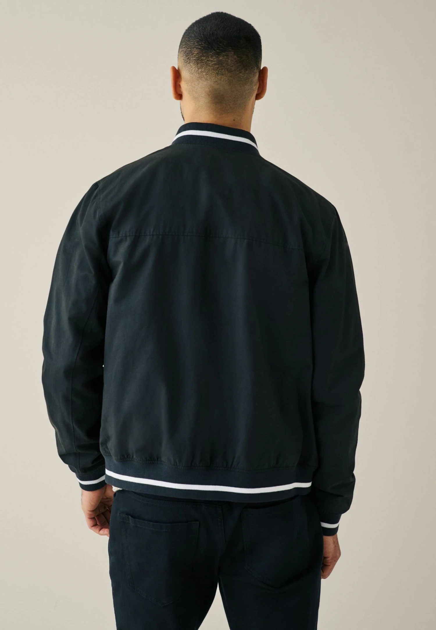 Next Tipped Neck Standard - Bomberjacks - Navy Blue - Afbeelding 2