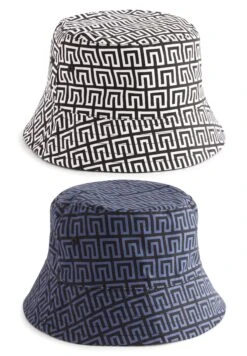 Next Reversible Bucket - Hoed - Navy Blue/Black Monogram