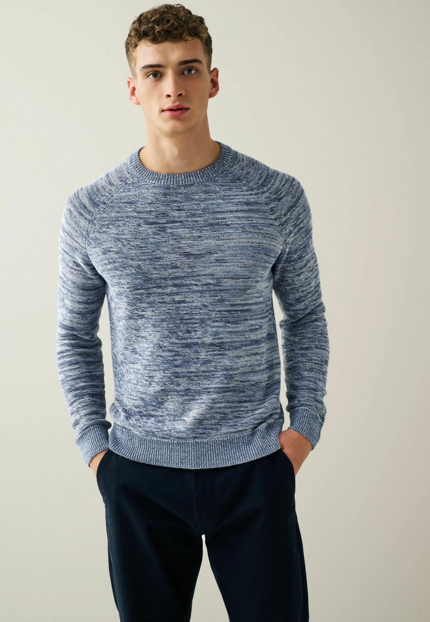 Next Crew Neck Standard - Trui - Blue