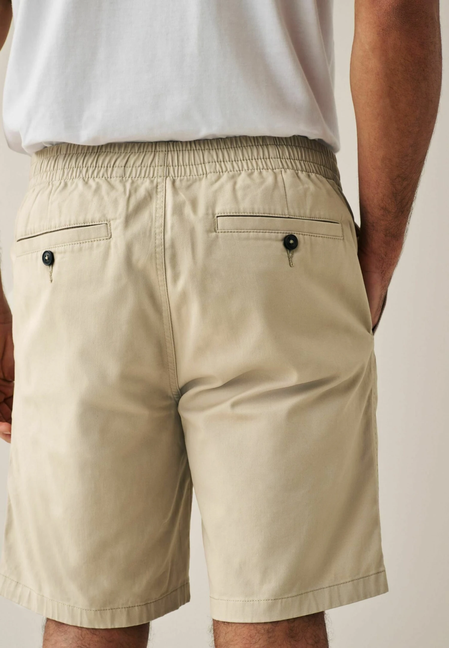 Next Stretch Elasticated Waist - Shorts - Stone - Afbeelding 5