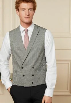 Next Morning Standard - Bodywarmer - Grey Puppytooth