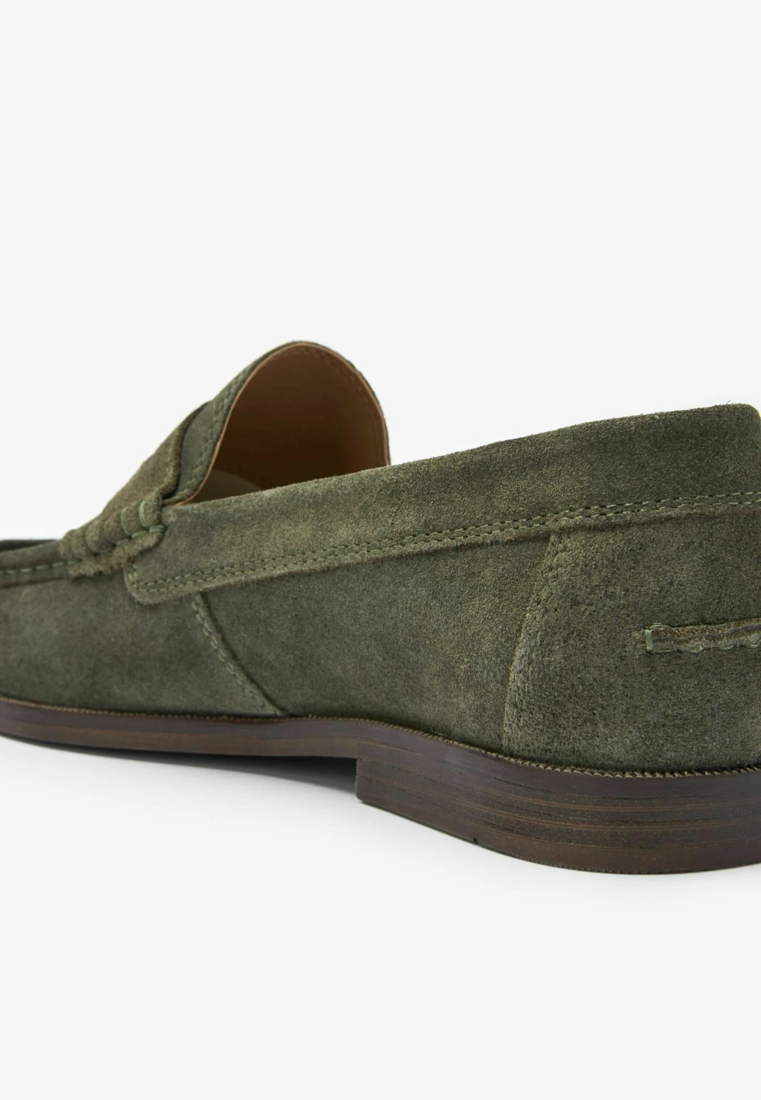 Next Penny - Instappers - Khaki Green Suede - Afbeelding 4