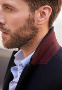 Next Signature Epsom Withstandard - Halflange Jas - Navy Blue