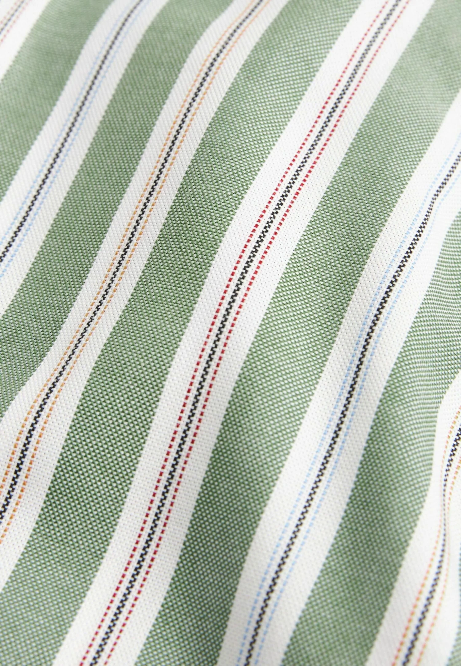 Next Easy Iron Button Down Oxford Short Sleeve - Overhemd - Green Stripe - Afbeelding 6