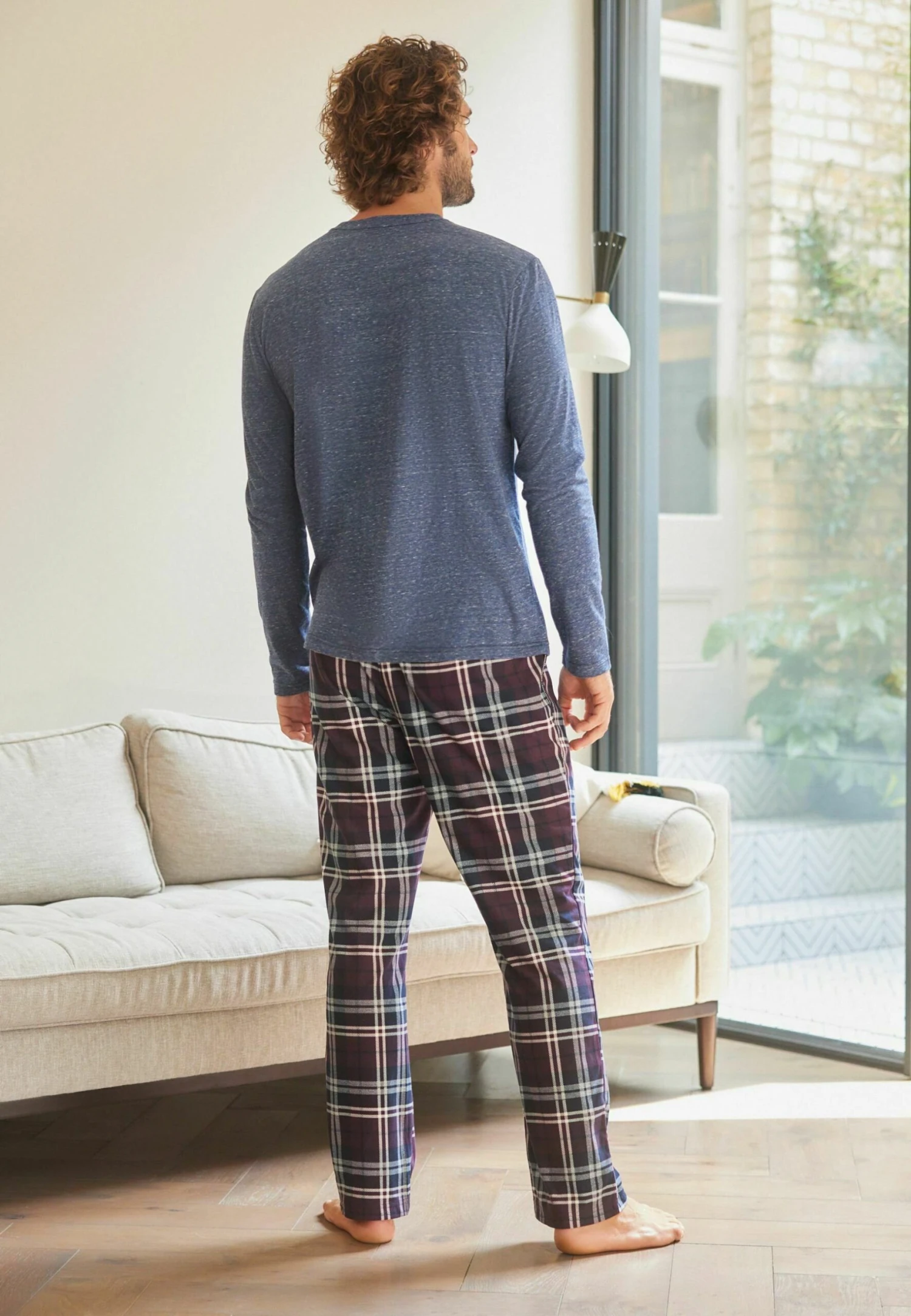 Next Motion Flex Cosy - Pyjama - Blue Plum Red Check